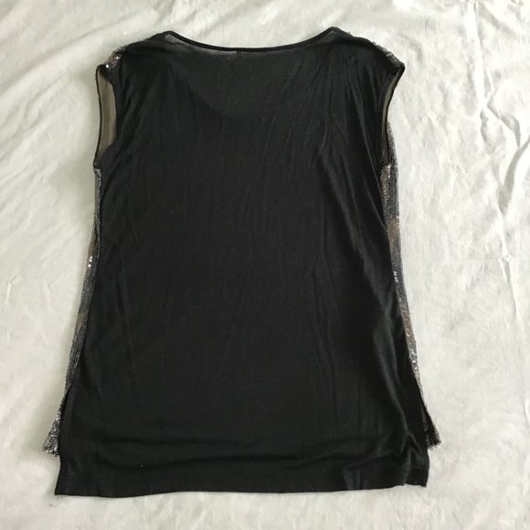 PROMOD Sequined Scoop Neck T-Shirt - Picture 4 of 12